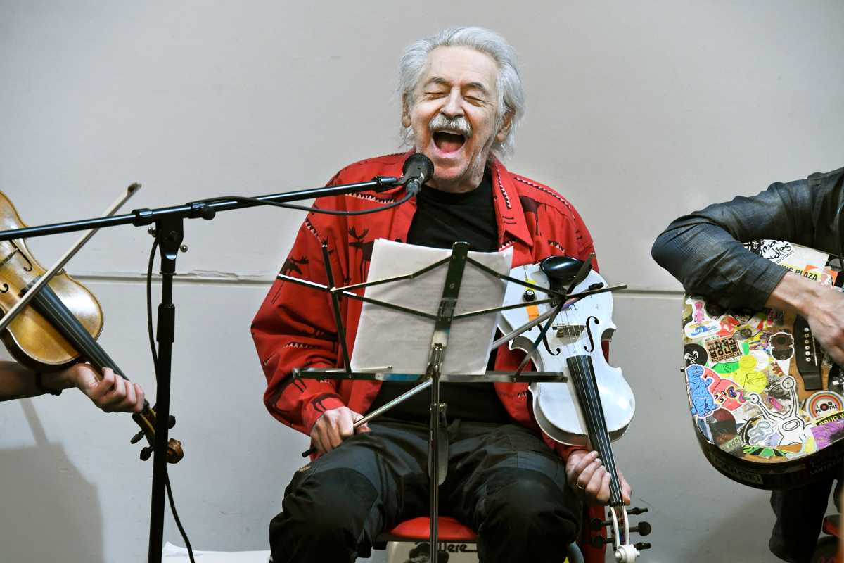 The Fugs Film documentary subject Peter Stampfel singing