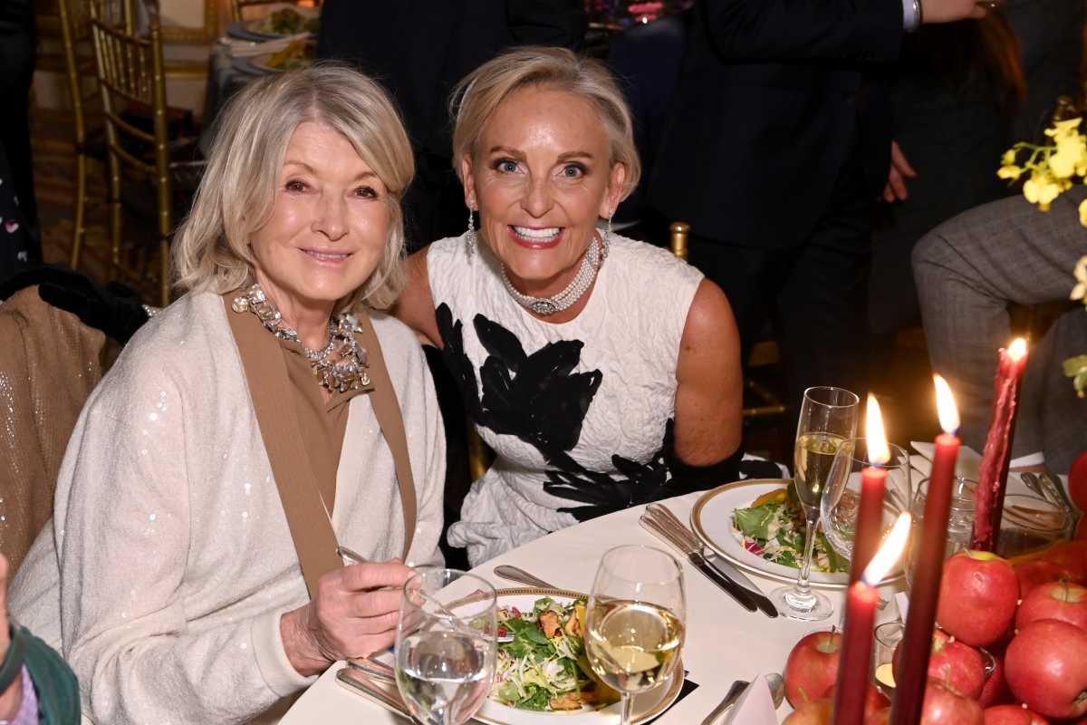 (L-R) Martha Stewart and Sharon Jacob attend as The New York Botanical Garden hosts The Orchid Dinner at The Plaza Hotel on February 26, 2026 in New York City. (Photo by Bryan Bedder/Getty Images for The New York Botanical Garden)