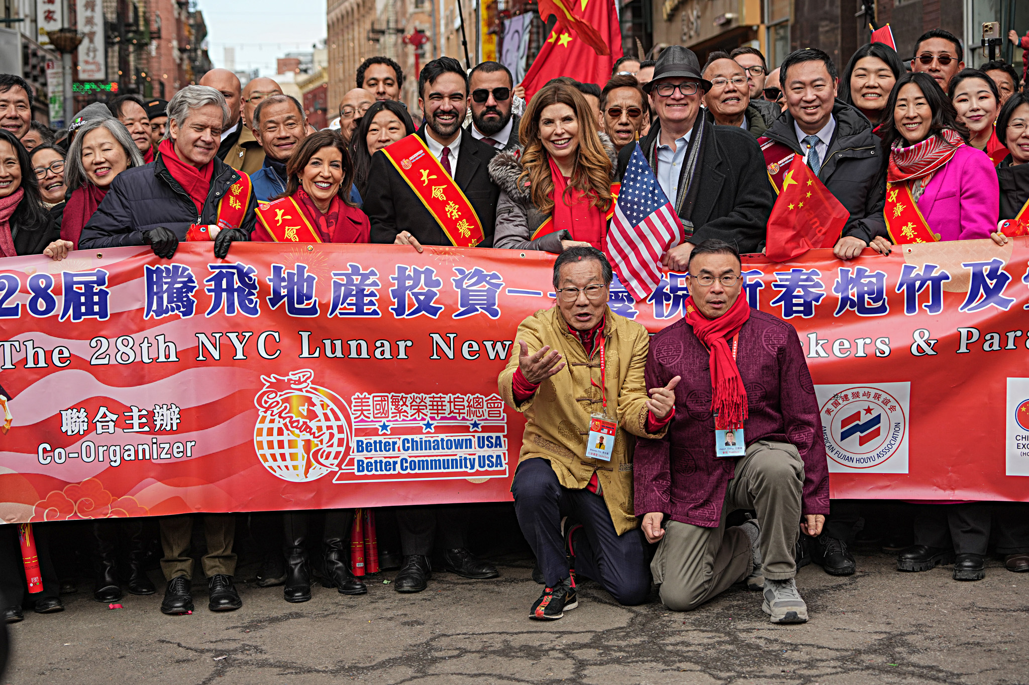 Celebrating Lunar New Year Parade in Chinatown