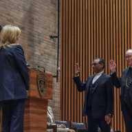 Higher authority: Cardinal Timothy Dolan and Reverend A.R. Bernard sworn in as new NYPD Co-Chief Chaplains 6