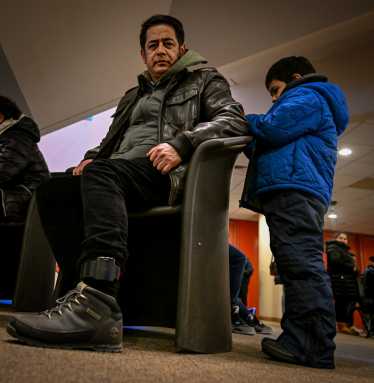 Manhattan man detained by ICE wears ankle monitor