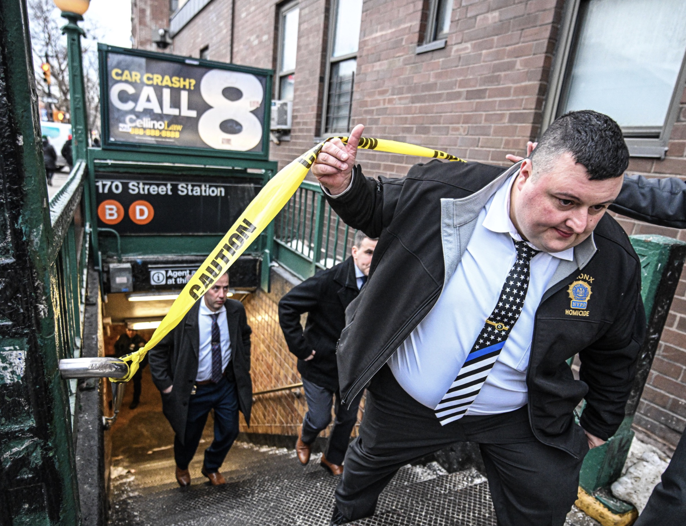 NYPD members respond to shooting in February 2026