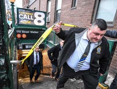 NYPD members respond to shooting in February 2026