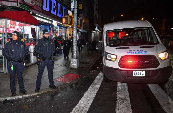 Police in Bronx at crime scene