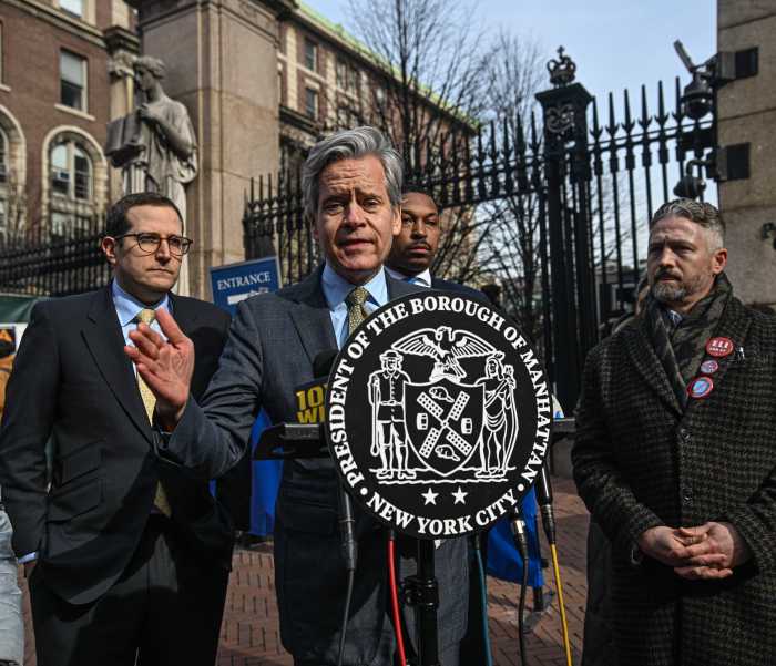 pols at Columbia University demand release of footage of student's arrest by ICE agents